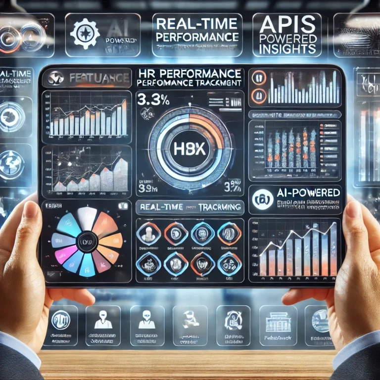 HR performance management tool dashboard.