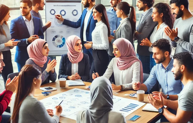 Employees in Egypt participating in a skills development program.